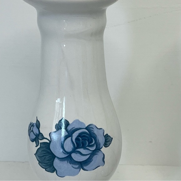 Vintage Blue Velvet 6 Inch Candlesticks by Jay Imports - Picture 9 of 11